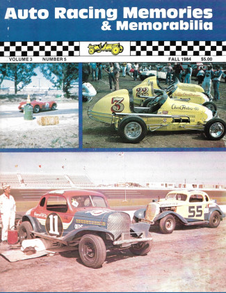 AUTO RACING MEMORIES & MEMORABILIA 1984 FALL - MIDGETS,SPRINTS OF '53, 1ST LAPS